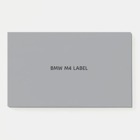 BMW M4 ETIKET POST-IT® NOTES (Voorkant)
