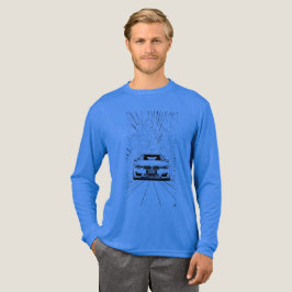 BMW M4 F82 Drift Lijn Kunst Rook Lange Mouwen T-Sh Tri-Blend Shirt