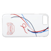 BMW M4 Stripes iPhone 7 White Hoesje (Achterkant (Horizontaal))