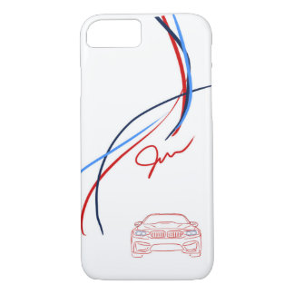 BMW M4 Stripes iPhone 7 White Hoesje