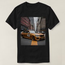 BMW M5 in New York T-shirt – voor stedelijke prest