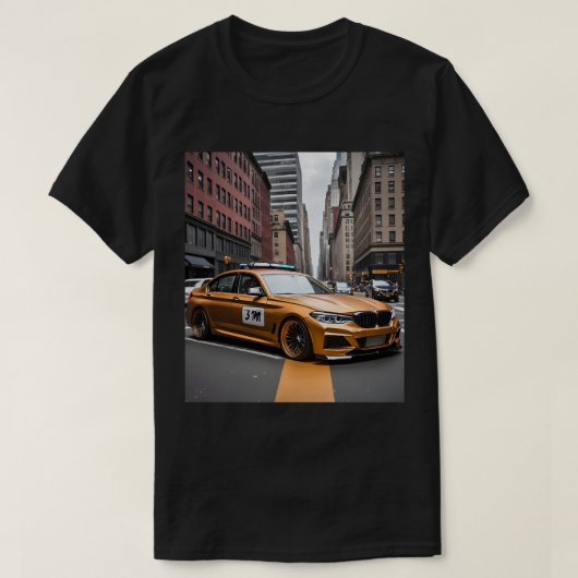 BMW M5 in New York T-shirt – voor stedelijke prest (Design voorkant)