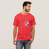BMW M8 Competition | Bold Rood Car T-shirt (Voorkant volledig)