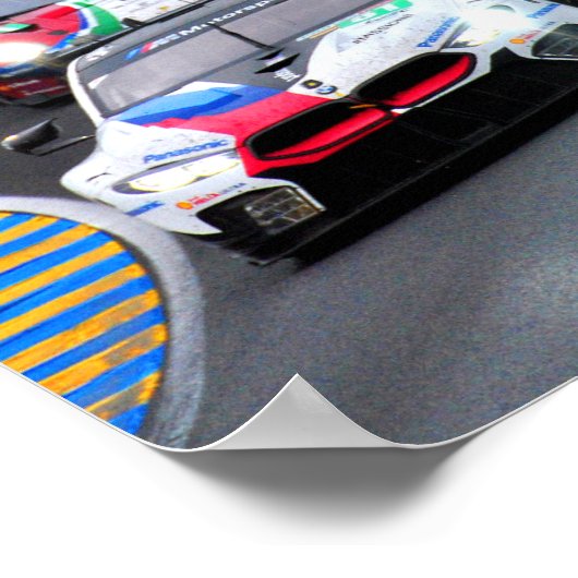 BMW M8 GTE 24 Hours of Le Mans 2018 Poster (Hoek)