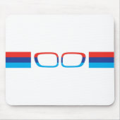 BMW M horizontale strepen en nieren Muismat (Voorkant)