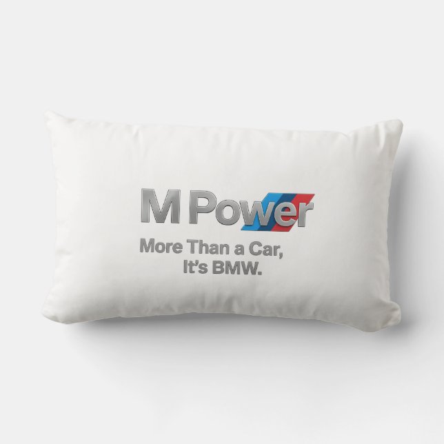 BMW M Power Decoratief Kussen voor Autoliefhebbers (Achterkant)