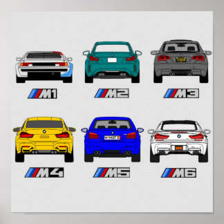 BMW M-reeks Poster