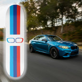 BMW M strepen en nieren fan art, wit Persoonlijk Skateboard