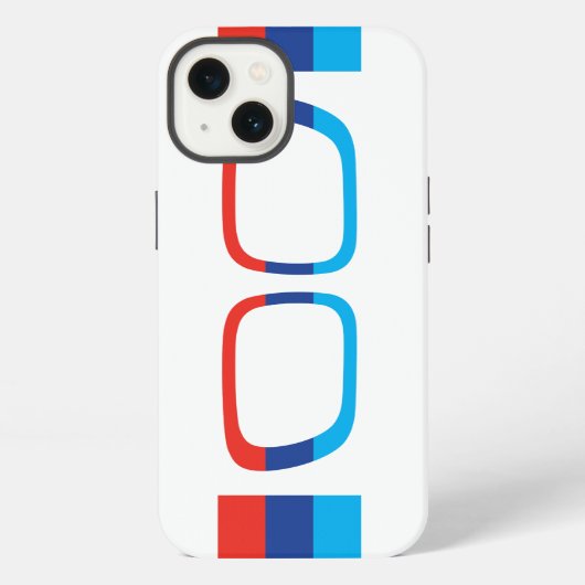 BMW M strepen en nieren iPhone Hoesje (Achterkant)