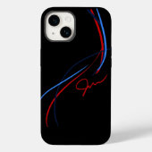 BMW ///M Stripes iPhone14 (zwart) Case-Mate iPhone Case (Achterkant)