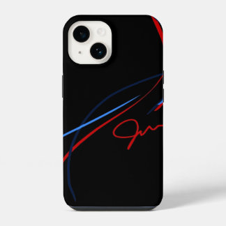 BMW ///M Stripes iPhone14 (zwart) iPhone 14 Hoesje