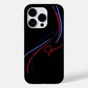 BMW ///M Stripes iPhone 14 hoesje (zwart)