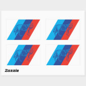 BMW M Wolf Rechthoekige Sticker (Vel)