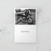 BMW Motor Bike Birthday Kaart (Binnen)