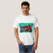 BMW Motorcycle for men's-t-shirt T-shirt (Voorkant volledig)