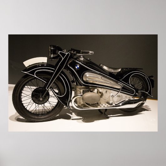BMW MOTORCYCLUS 1934 R7 CONCEPT ART DECO POSTER (Voorkant)