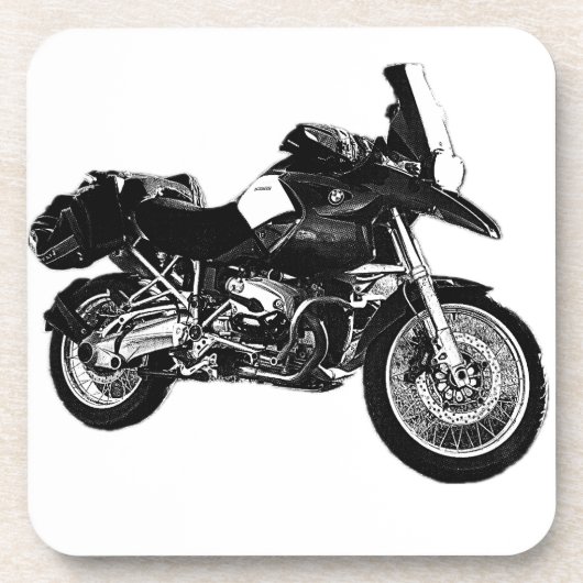 BMW Motorfiets Vaderdag Bier Onderzetter (Voorkant)