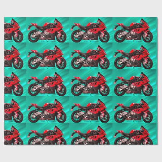 BMW-motorfiets voor matte wrapping papier (Vlak)