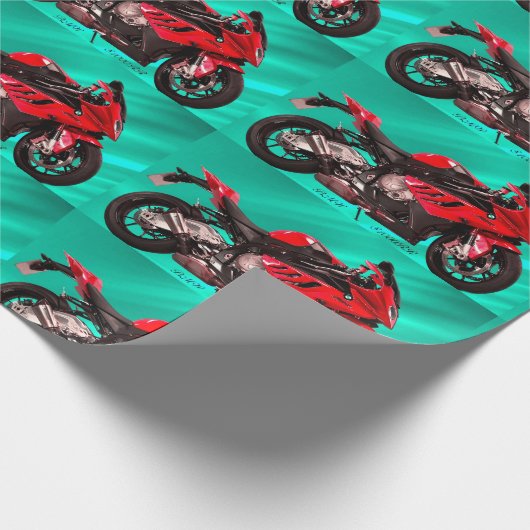BMW-motorfiets voor matte wrapping papier (Hoek)