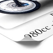 BMW R 100RS-motorfiets - A3 Afdrukformaat Poster (Hoek)