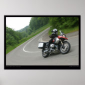 BMW R 1200 GS cornering Poster (Voorkant)