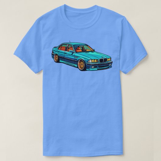 BMW verlaagde e38 1 T-shirt (Design voorkant)