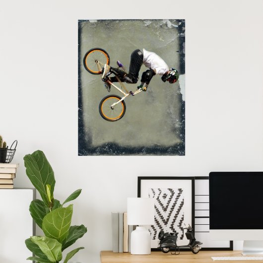 BMX10, Copyright Karen J Williams Poster (Thuiskantoor)