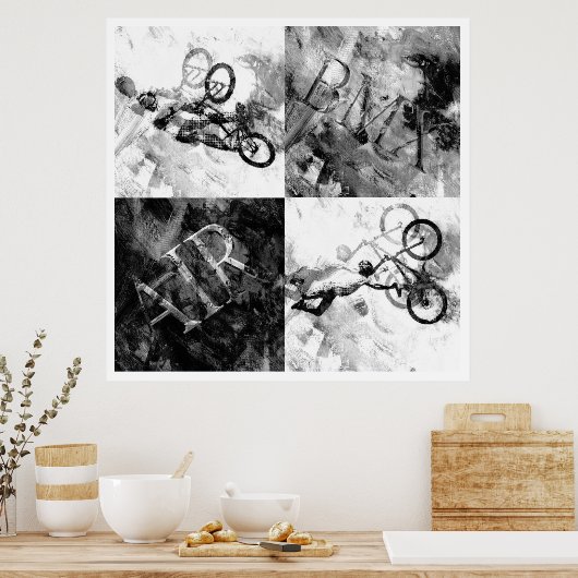 BMX 14, Copyright Karen J Williams Poster (Keuken)