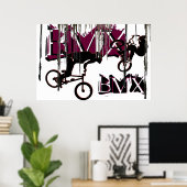 BMX 21, Copyright Karen J Williams Poster (Thuiskantoor)