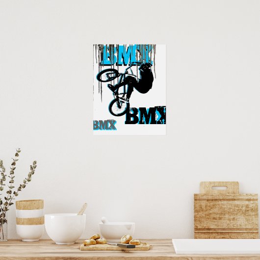 BMX 22, Copyright Karen J Williams Poster (Keuken)