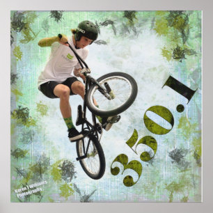 BMX 350.1, Copyright Karen J Williams Poster