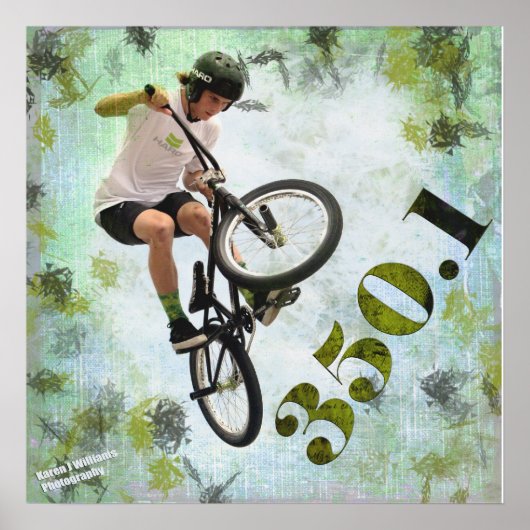 BMX 350.1, Copyright Karen J Williams Poster (Voorkant)