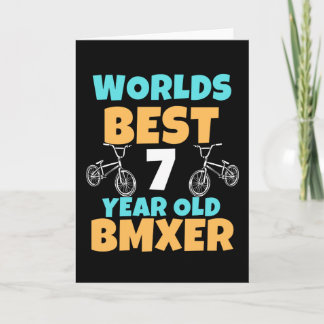BMX 7 Year Old Birthday Party Costume Kaart
