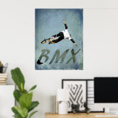 BMX 9, Copyright Karen J Williams Poster (Thuiskantoor)