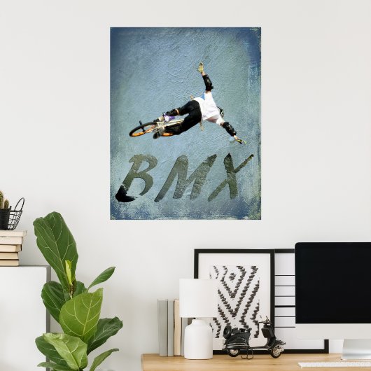 BMX 9, Copyright Karen J Williams Poster (Thuiskantoor)