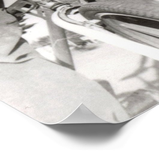 BMX-afdruk van twee vakken Poster (Hoek)