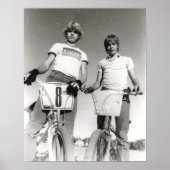 BMX-afdruk van twee vakken Poster (Voorkant)