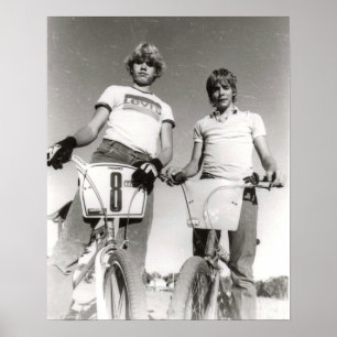 BMX-afdruk van twee vakken Poster
