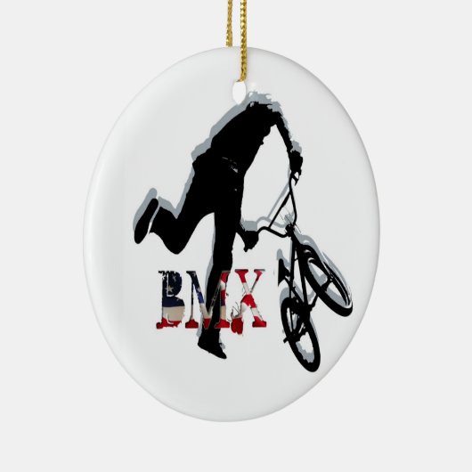 BMX American style 2, Copyright Karen J Williams Keramisch Ornament (Rechts)