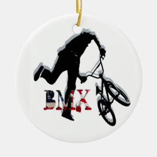 BMX American style 2, Copyright Karen J Williams Keramisch Ornament