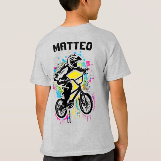 Bmx Apparel - Bmx T-Shirt Persoonlijke naam (Achterkant)