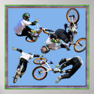 BMX Art, Copyright Karen J Williams Poster