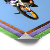 BMX Art, Copyright Karen J Williams Poster (Hoek)