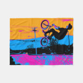 BMX Back-Flip Fleece Deken (Voorkant (Horizontaal))