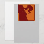 BMX-berijder Pop Art Briefpapier (Voorkant / Achterkant)