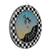 BMX Bicycle Moto Cross Gecontroleerd Dartbord (Voorkant Links)