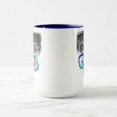 BMX Bicycle Sport Colored Reflection Mok (Midden)