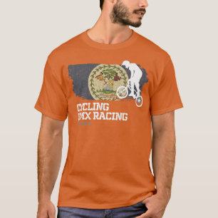 BMX Bike Belize Flag Biking Racing BMX 25 T-shirt