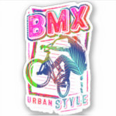  BMX Bike - BMX Urban Style - BMX Sticker (Voorkant)