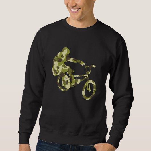 Bmx Bike Camo Racer Biker Trui (Voorkant)